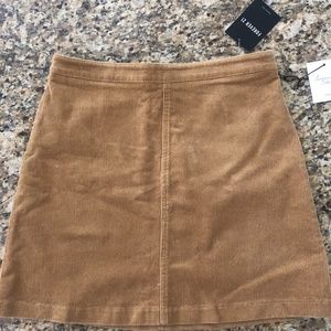 Forever 21 Mini Skirt Camel Color Size S NWT
